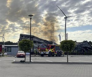 Pożar hali pod Kępnem