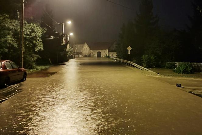 Zalana miejscowość Konradów koło Nysy