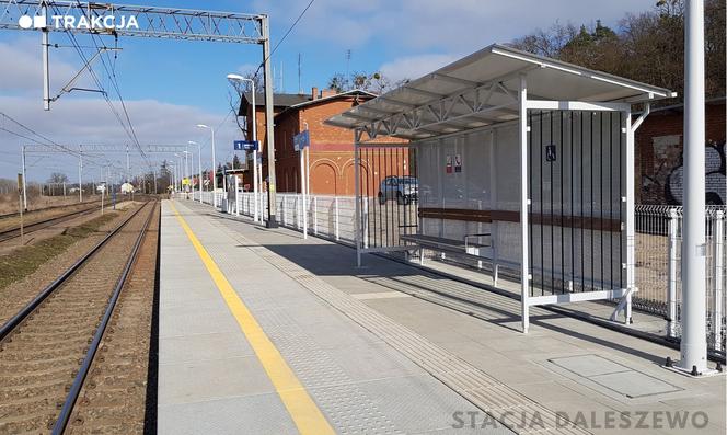 Przebudowane perony na stacjach w Daleszewie i Gryfinie