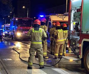 Warszawa. Karetka płonęła na Żoliborzu. W akcji straż pożarna!