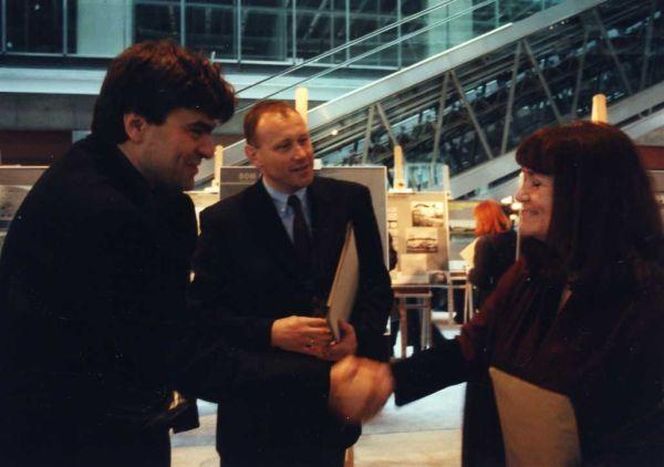 Od lewej: Włodzimierz Mucha, Andrzej Bulanda, Zyta Kusztra