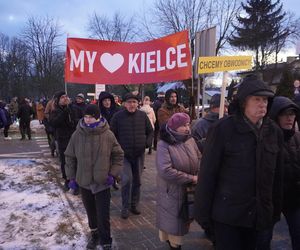 Protest kielczan przeciw budowie S74