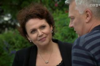 M jak miłość odc. 1175. Marysia (Małgorzata Pieńkowska), Robert Bilski (Zbigniew Stryj)