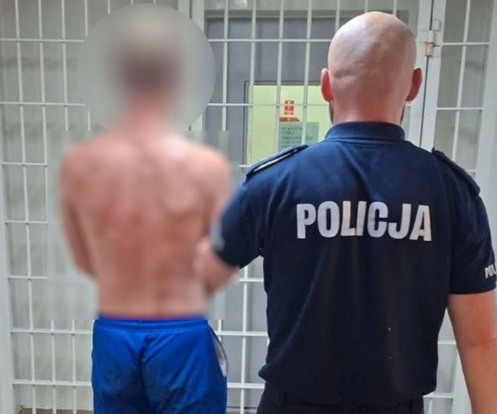 Pijany 31-latek chciał zepchnąć policyjny patrol z drogi