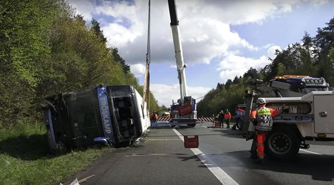 Wypadek autokaru w Niemczech