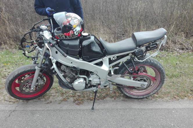 Kierował niekompletnym motocyklem