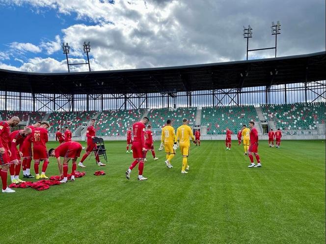 Piłkarze na nowym stadionie Zagłębia Sosnowiec