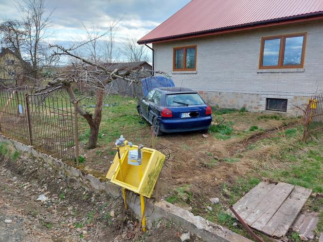 Było bardzo groźnie! 20-letni starachowiczanin wjechał w skrzynkę gazową w Nowym Bostowie