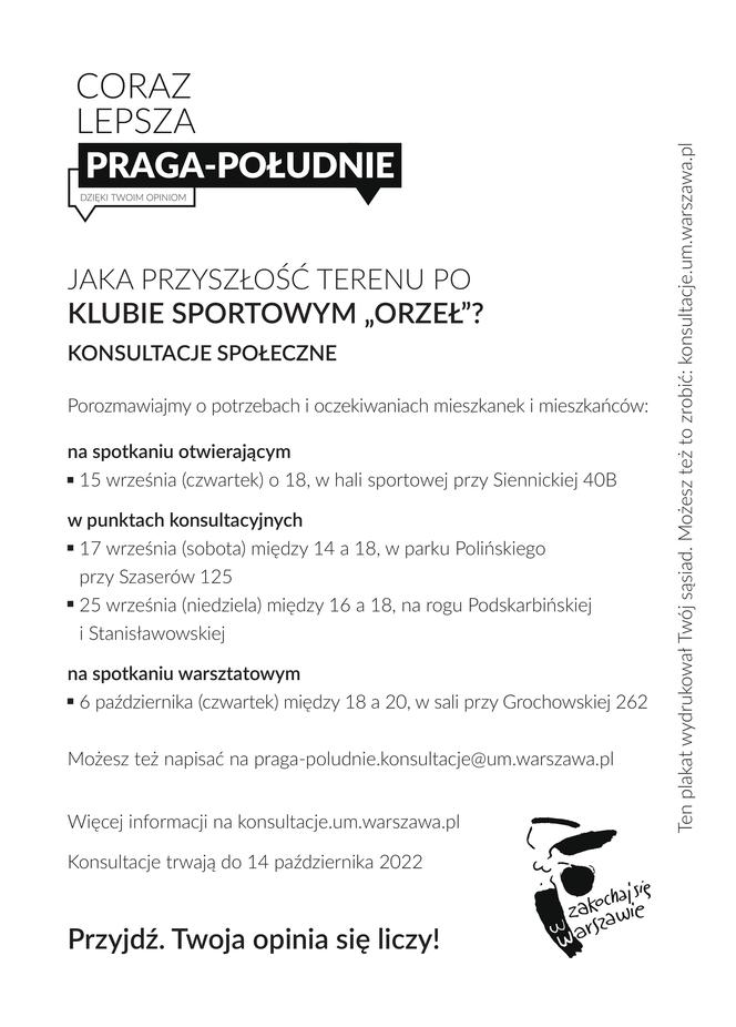 Jaka przyszłość po terenie Klubu Sportowego Orzeł? Ruszają konsultacje społeczne