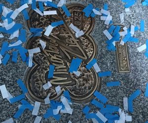 Mirosław Ziętarski z Katarzynką w Piernikowej Alei Gwiazd