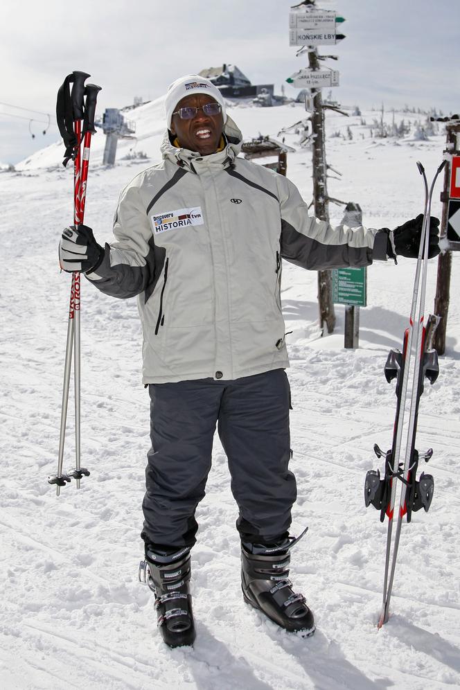 Brian Scott na nartach w 2008 roku