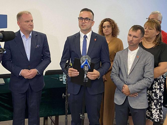 Konferencja wójta gminy Janów Podlaski ws. referendum dotyczącego jego odwołania