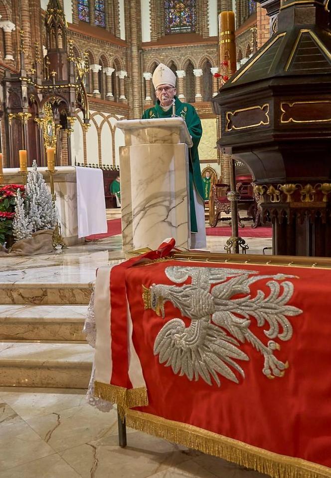 Na nowym sztandarze powiatu siedleckiego widnieje m.in. herb tego regionu