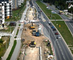 Budowa TAT na wrocławskie Jagodno trwa. Zobacz, jak przebiegają prace [ZDJĘCIA]