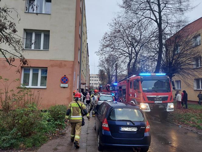 Pożar przy Żeromskiego w Starachowicach