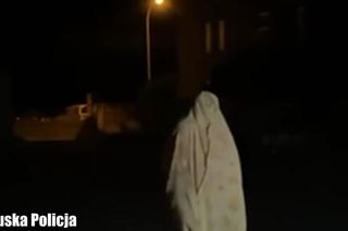 Wyjątkowo kreatywny złodziej. Żeby okradać ciężarówki, przebierał się za... ducha!