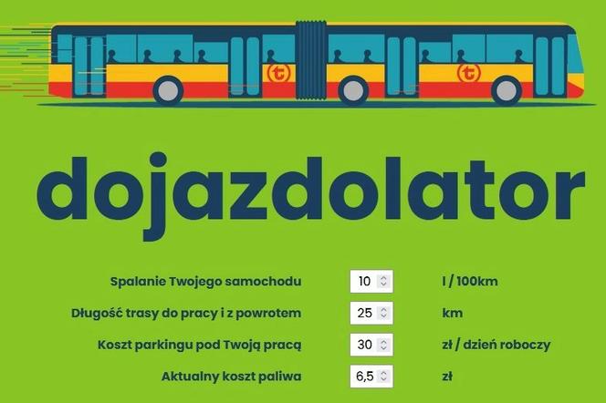 Dojazdolator, aplikacja Warszawskiego Transportu Publicznego