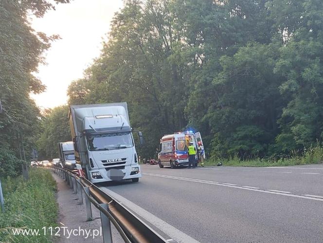 Groźny wypadek na DK 44 w Mikołowie. Droga była zablokowana