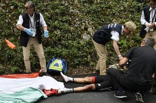 Tour de France: Fatalny wypadek faworyta. Wycofał się z wyścigu, Majka wciąż niezdecydowany [WIDEO]
