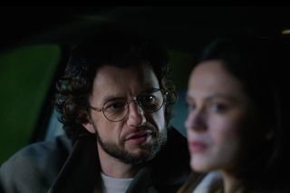 M jak miłość, kulisy: Kasia (Paulina Lasota), Mariusz (Mateusz Mosiewicz) 