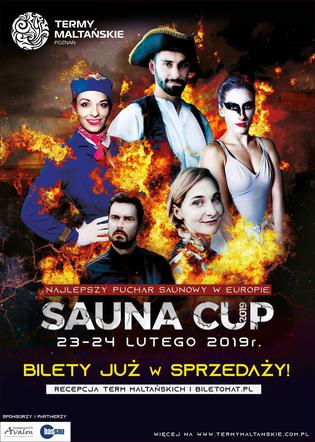 Plakat zawodów Sauna Cup 2019