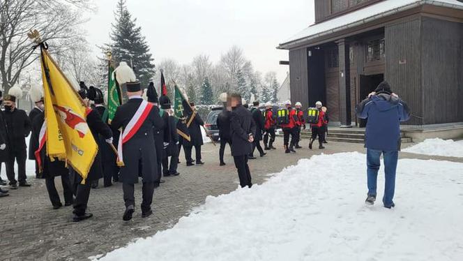 Pogrzeb górnika z kopalni Bielszowice