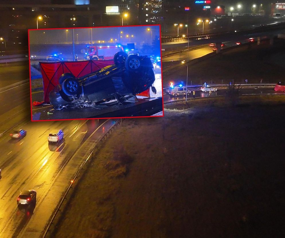 Matka nie żyje, w aucie dzieci. Śmiertelne dachowanie w Warszawie