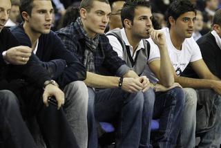 Robin Van Persie, Thomas Vermaelen, Cesc Fabregas i Carlos Vela