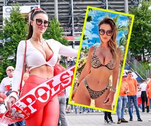 Miss Euro gorąco dopinguje Biało-czerwonych. Skąpo ubrana Marta Barczok zdecydowała się na wielkie poświęcenie dla Polski [GALERIA]