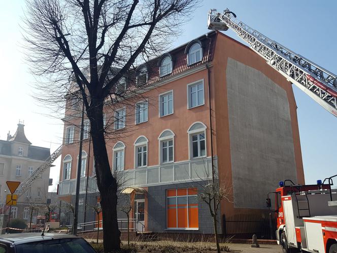 Pali się budynek Panoramy Leszczyńskiej w Lesznie