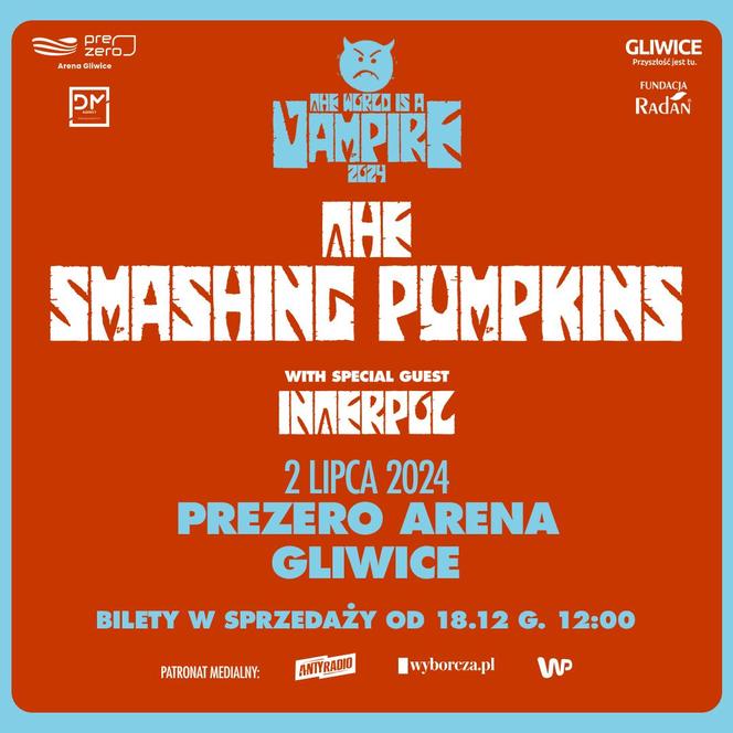 The Smashing Pumpkins zagra w Gliwicach 
