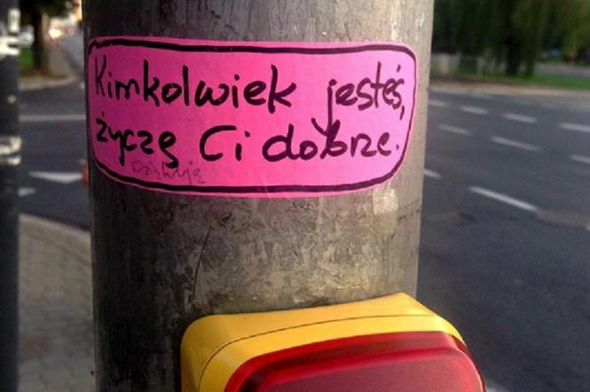 Naklejka Kimkolwiek jesteś życzę Ci dobrze