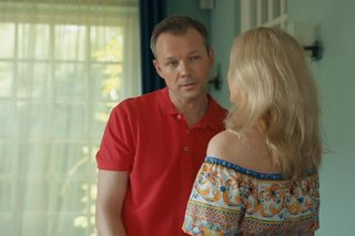 Barwy szczęścia, odcinek 3093. Bruno (Lesław Żurek), Karolina (Marta Dąbrowska)