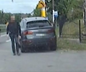 Mistrz kierownicy spieszył się do pracy. Policjanci wszystko widzieli