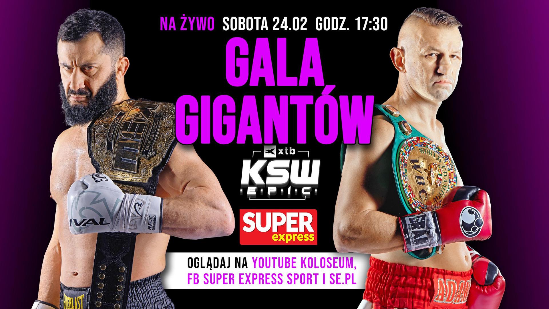 To Będzie Legendarne Starcie! Gala XTB KSW: Epic I Walka Adamek ...