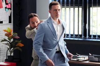 Barwy szczęścia odc. 3130. Hieronim Bonda (Maciej Kosmala), Błażej Modrzycki (Piotr Ligienza)