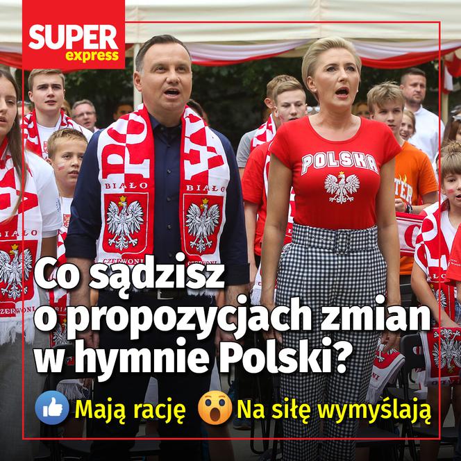 Co sądzisz o propozycjach zmian w hymnie Polski?  Mają rację - like Na siłę wymyślają - wow