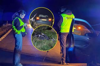 Pijany kierowca BMW potrącił rowerzystę i uciekł! Ruszyło go sumienie, ale było za późno