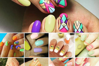 manicure na wielkanoc