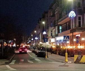 Skromne iluminacje świąteczne w Szczecinie