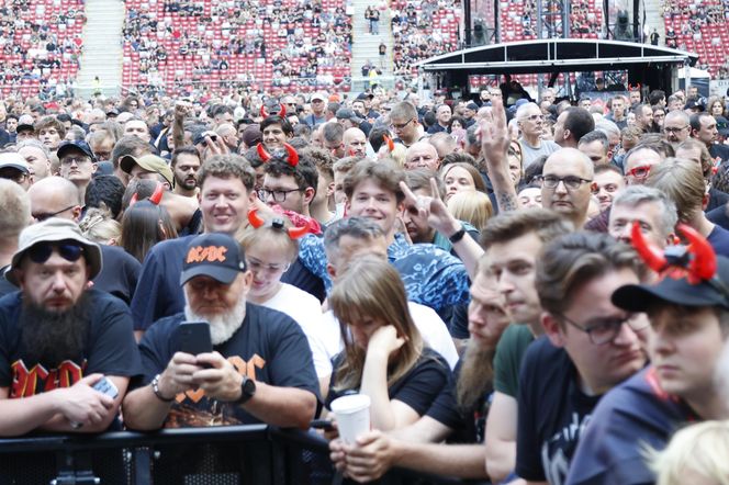 Koncert AC/DC w Warszawie (4.07.2025) - część pierwsza. Organizatorem koncertu jest Live Nation
