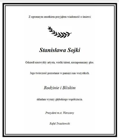 Trzaskowski pożegnał Sojkę