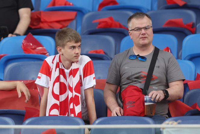Kibice na meczu Polska - Mołdawia