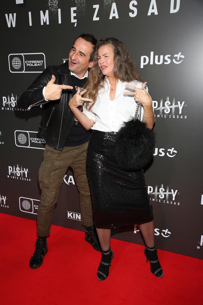 Michał Koterski i Lidia Popiel na premierze filmu Psy 3
