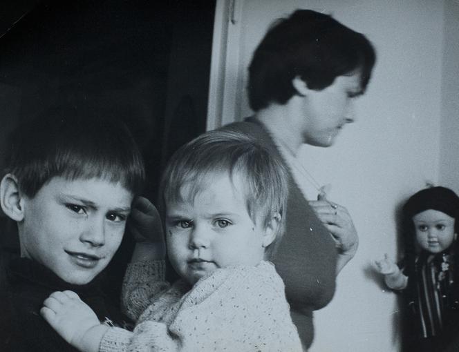 Danuta Wałęsa z synami