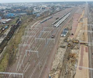 Modernizacja Rail Baltica: Stacja Białystok, widok na tory