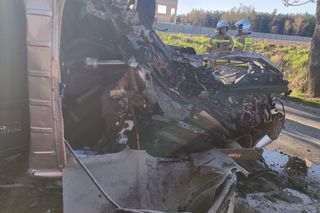 Tragiczny wypadek w Śmiglu. Nie żyje kierowca busa