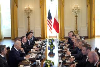 Andrzej Duda i Donald Tusk w Białym Domu