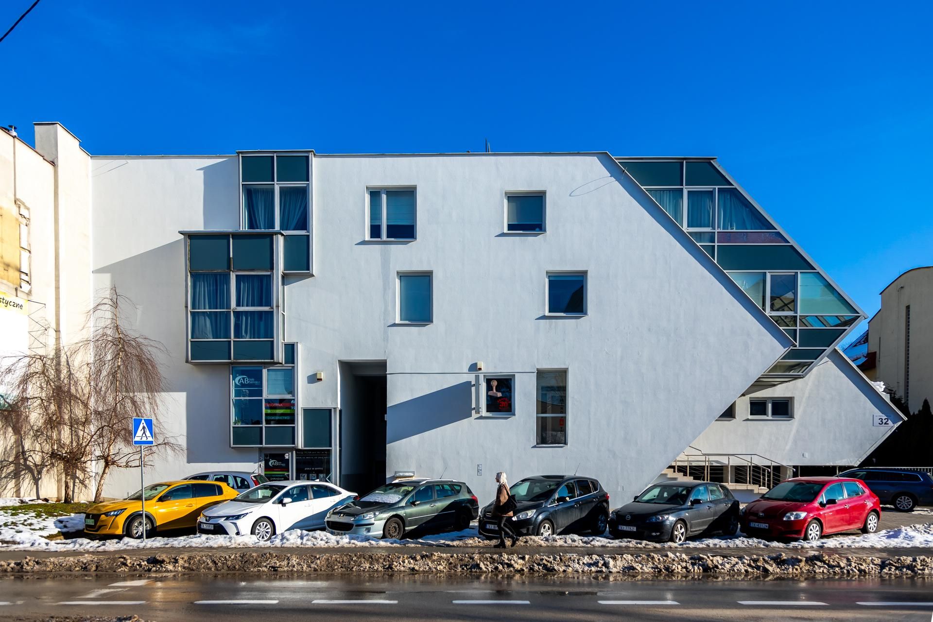 Przewrócony dom w Kielcach