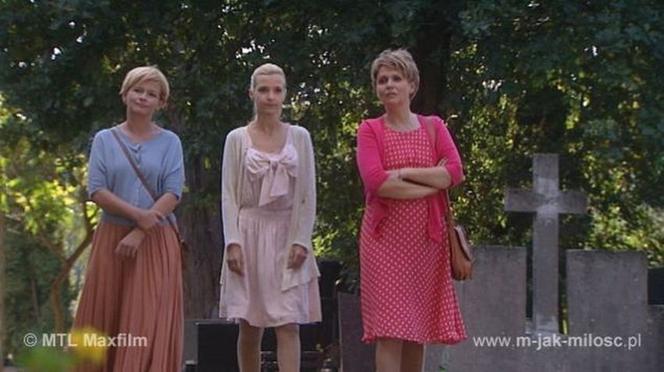 M jak miłość odc. 881. Małgosia (Joanna Koroniewska), Marta (Dominika Ostałowska), Marysia (Małgorzata Pieńkowska)